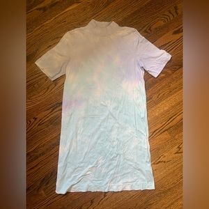Tee Shirt Dress- mock neck